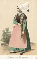 1850, costume feminin de Basse-Normandie, Femme de Perriers.jpg